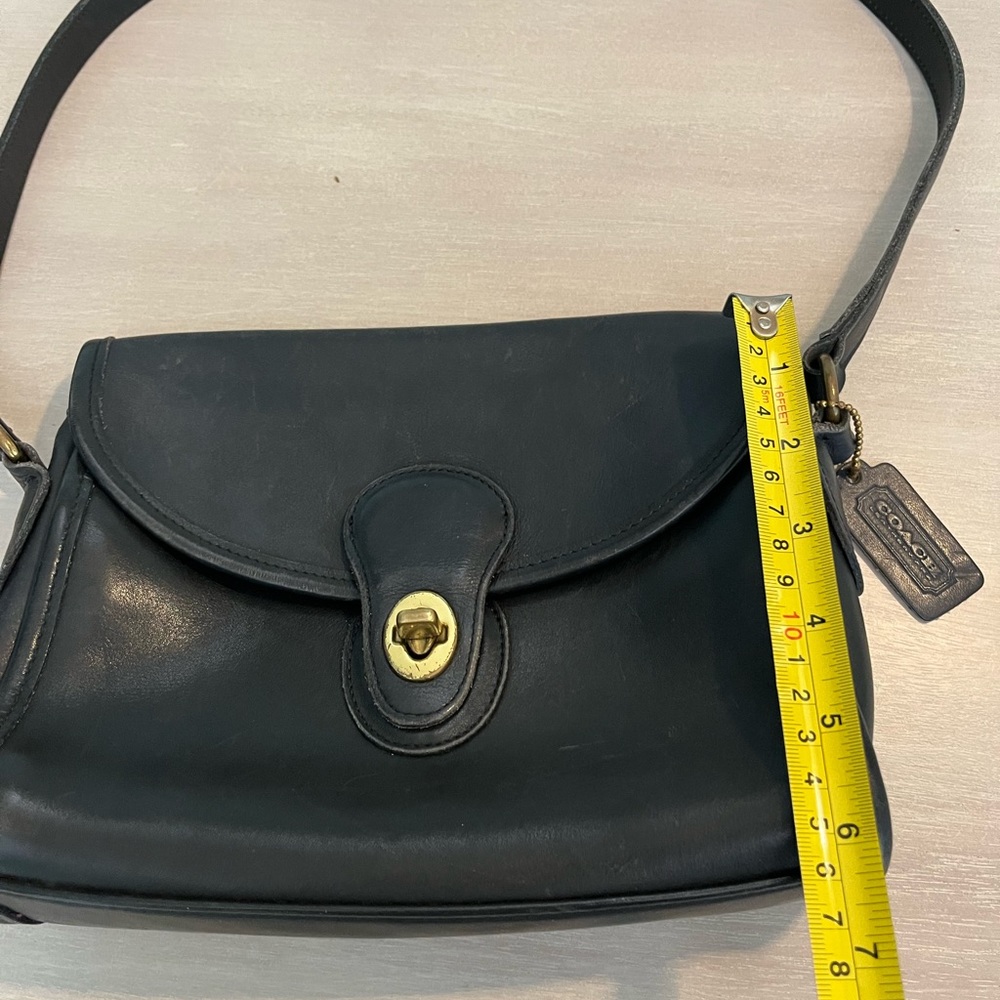 Coach Vintage 80s 90s Black Leather M5C 9908 Devon‎ Handbag - Picture 8 of 10